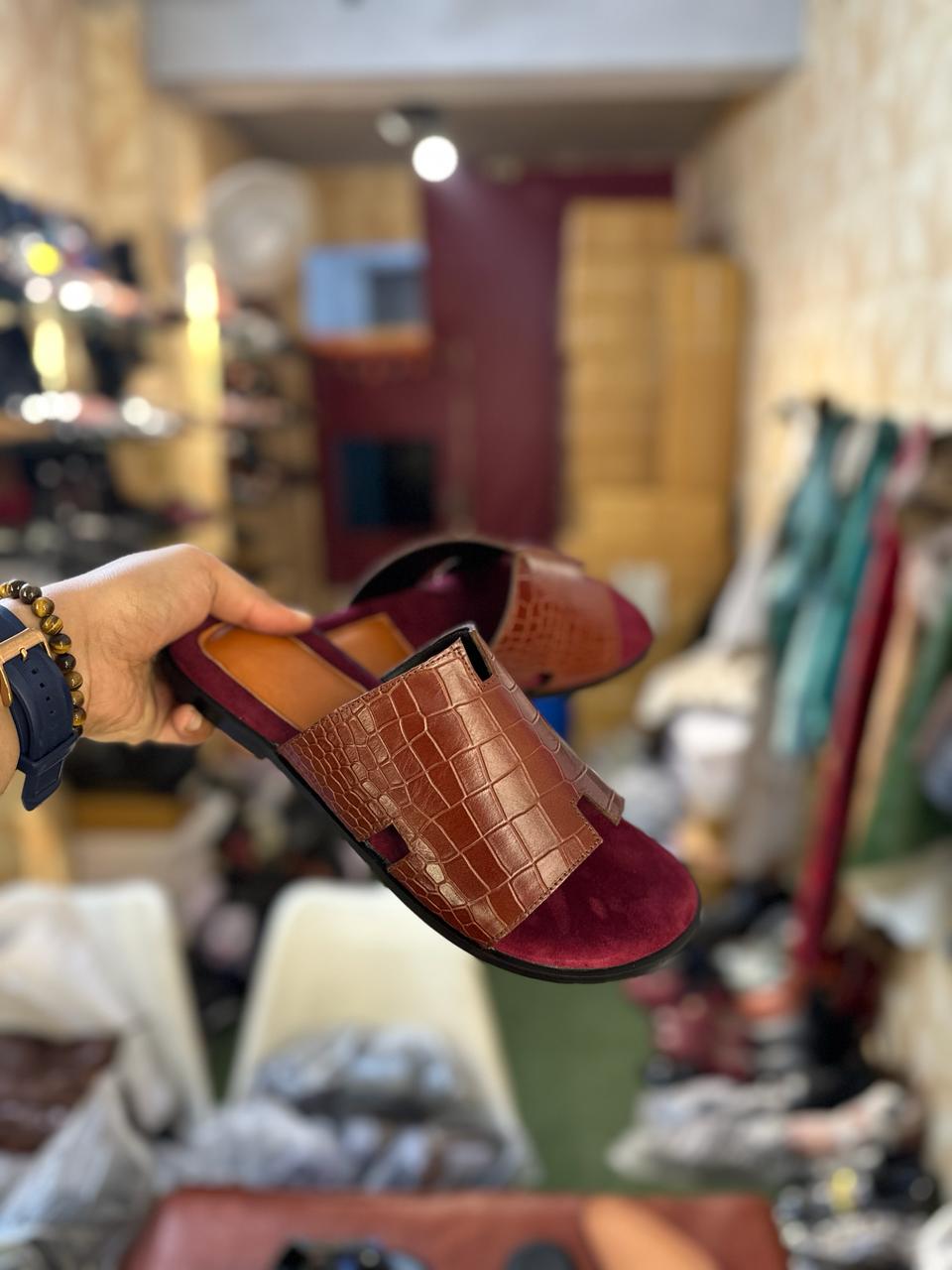 LEATHER SUEDE COMFORTO SLIPPER