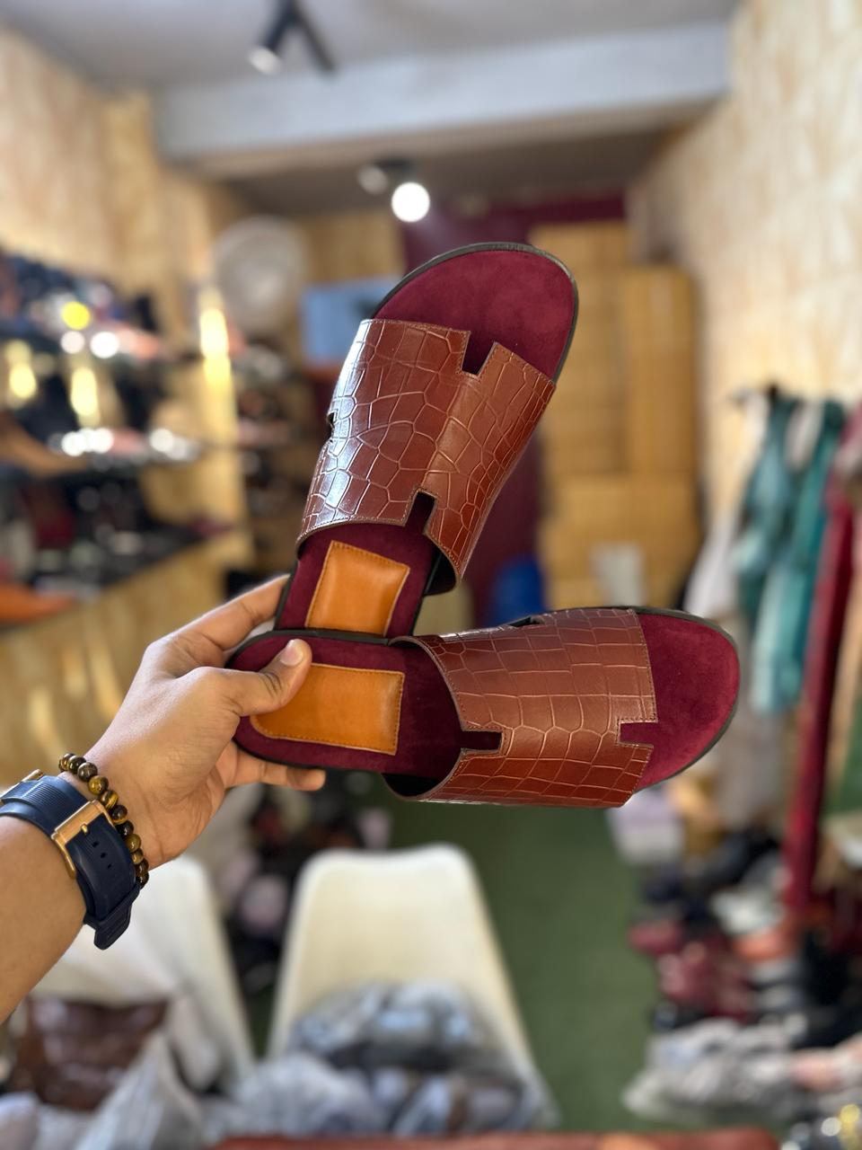 LEATHER SUEDE COMFORTO SLIPPER